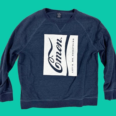 C'mon cola sweat shirt --- navy blue --- size: 2xl
