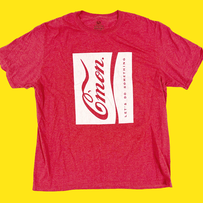 C'mon cola shirt --- pale red --- size: xl