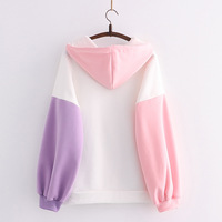 cartoon bunny print hoodie - Thumbnail 5