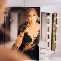 Plus Size Arabic Aso Ebi Black Mermaid Sparkly Prom Dresses Lace Beaded Sexy Evening Formal Party Second Reception Birthday Engagement Gowns Dress  - Thumbnail 1