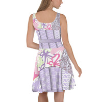 Crushed Flutterby Skater Dress - Thumbnail 1