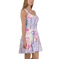 Crushed Flutterby Skater Dress - Thumbnail 2