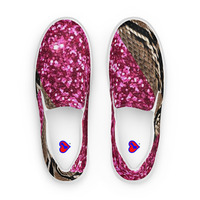 Slither Glitter Slip-on Canvas Shoes - Thumbnail 3