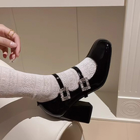 Patent Leather Mary Jane Pumps Heels - Thumbnail 2