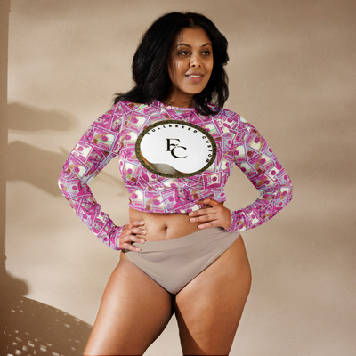 Kokorepublic recycled long-sleeve crop top