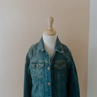 Cowgirl Denim Fringe Jacket Girls Medium - Thumbnail 1