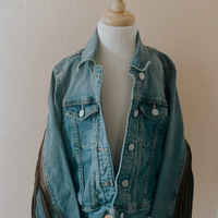 Calico Denim Fringe Jacket Girls Size 8 - Thumbnail 2