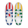 Womens Striped 90s Colorblock lace-up canvas shoes-2
