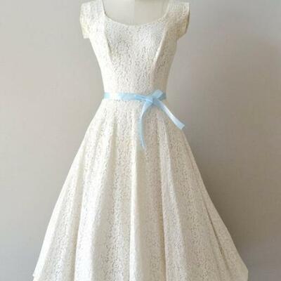 Vintage beach  lace mini short wedding dresses bridal gowns 