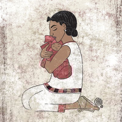 Nantli (mother) art print