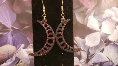 Moon Phase Earrings Set #1