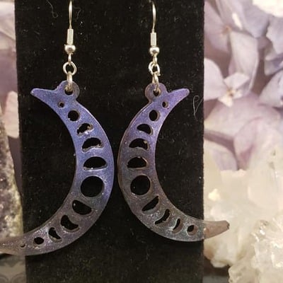 Moon phase earrings set #5