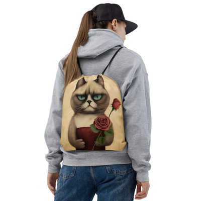 Mr. right drawstring bag