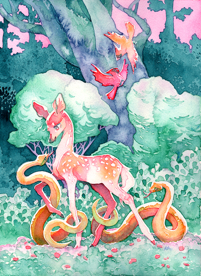 8x11 health and happiness print