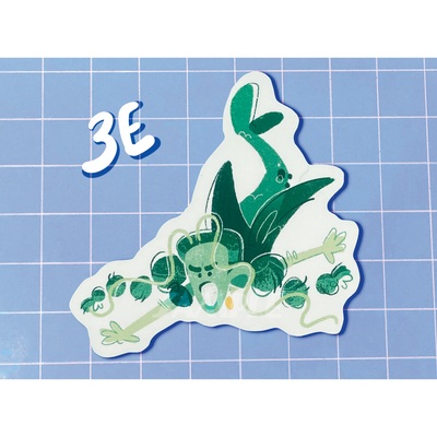 Mew lettuce stickers (singles)