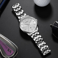 Mens Stainless Steel Watches Sapphire 42MM Case Automatic Mechanical 5BAR Causal Business Wristwatch C8156 - Thumbnail 2