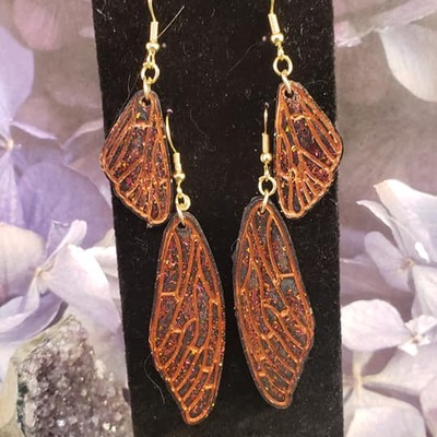 Double butterfly earrings set #5