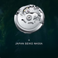 Cadisen Mens Stainless Steel Business Watches Sapphire 42MM Case Automatic Mechanical 5BAR Causal Wristwatch C8156 - Thumbnail 5