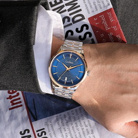 Cadisen Mens Stainless Steel Business Watches Sapphire 42MM Case Automatic Mechanical 5BAR Causal Wristwatch C8156 - Thumbnail 1