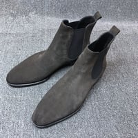  Imitating deer skin Chelsea casual men's boots  - Thumbnail 1