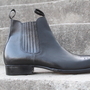 Crafted Leather Classic Men Handmade Black Calf Leather Chelsea Boot-1