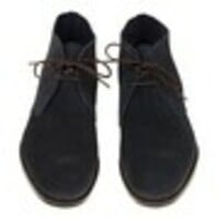 NEW HANDMADE MEN'S NAVY SUEDE CHUKKA BOOTS - Thumbnail 3