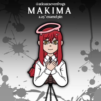 Makima enamel pins (b-grade) 2.25"