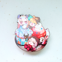 Nijisanji Food Wooden Pins - Thumbnail 6