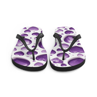 KissMe Julies purple Hearts Flip-Flops - Thumbnail 3