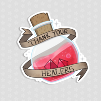 D&D Inspired Sticker Set | Collection of 5 3x3" Die-cut Stickers - Thumbnail 2