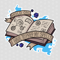 D&D Inspired Sticker Set | Collection of 5 3x3" Die-cut Stickers - Thumbnail 4