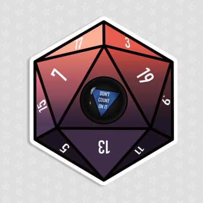 D&d inspired sticker set | collection of 5 3x3" die-cut stickers