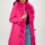 Pink Wool Fur Coat-1