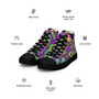 Mens high top canvas shoes Variegated World Aliens-4