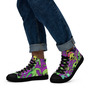 Mens high top canvas shoes Variegated World Aliens-3