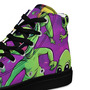 Mens high top canvas shoes Variegated World Aliens-4