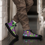 Mens high top canvas shoes Variegated World Aliens-8
