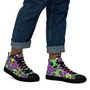 Mens high top canvas shoes Variegated World Aliens-10