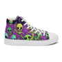 Mens high top canvas shoes Variegated World Aliens-24
