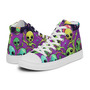 Mens high top canvas shoes Variegated World Aliens-28