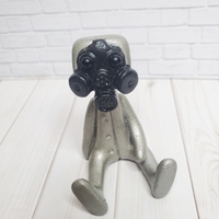 Gas mask Robot Resin Art Toy Figure  - Thumbnail 2