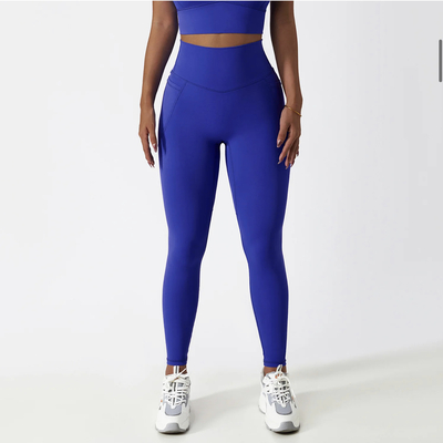 Two piece yoga set - royal blue