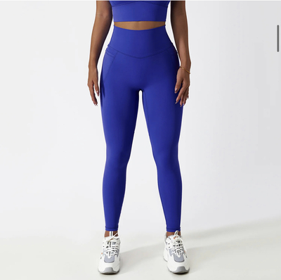 Two Piece Yoga Set - Royal Blue