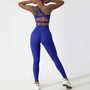 Two Piece Yoga Set - Royal Blue-1