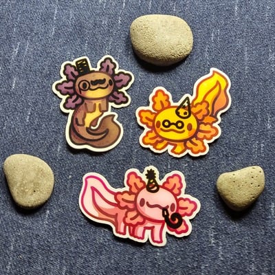 Axolotl stickers