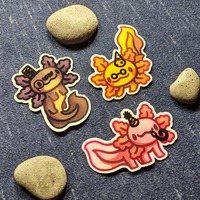 Axolotl Stickers - Thumbnail 3