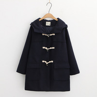 Horn button woolen jacket - Thumbnail 3