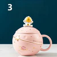 Astronaut Planet Water Cup Mug - Thumbnail 4