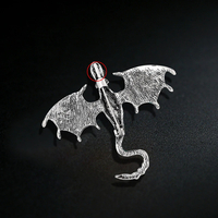 Classic Enamel Dragon Creative Brooch Unisex  - Thumbnail 3