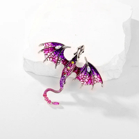 Classic Enamel Dragon Creative Brooch Unisex  - Thumbnail 5